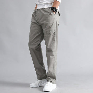 ZIPPER  MULTI-POCKETS  CARGO PANTS